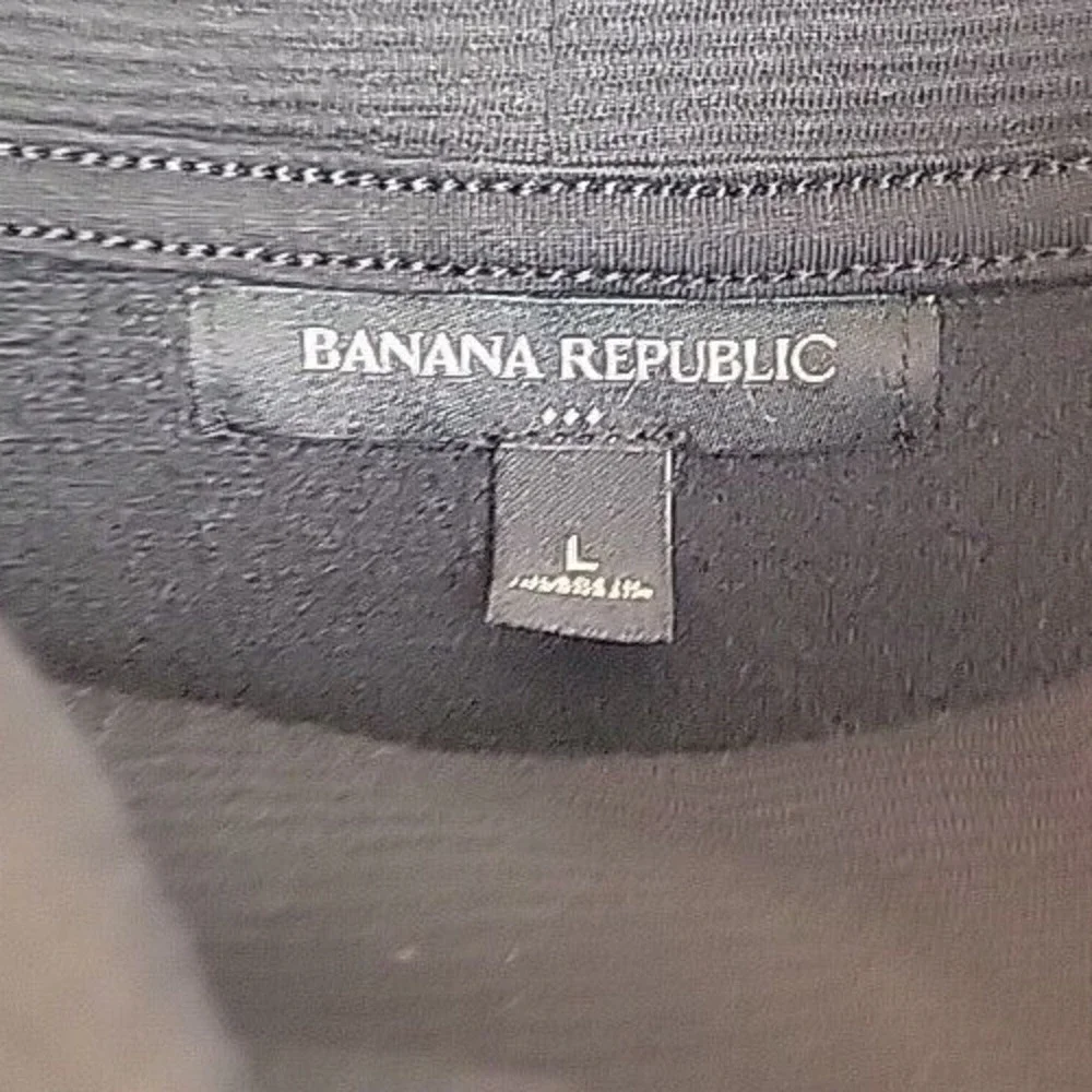 Banana Republic Black Ottoman Turtleneck‎ Fleece Sweatshirt Men's Size Large